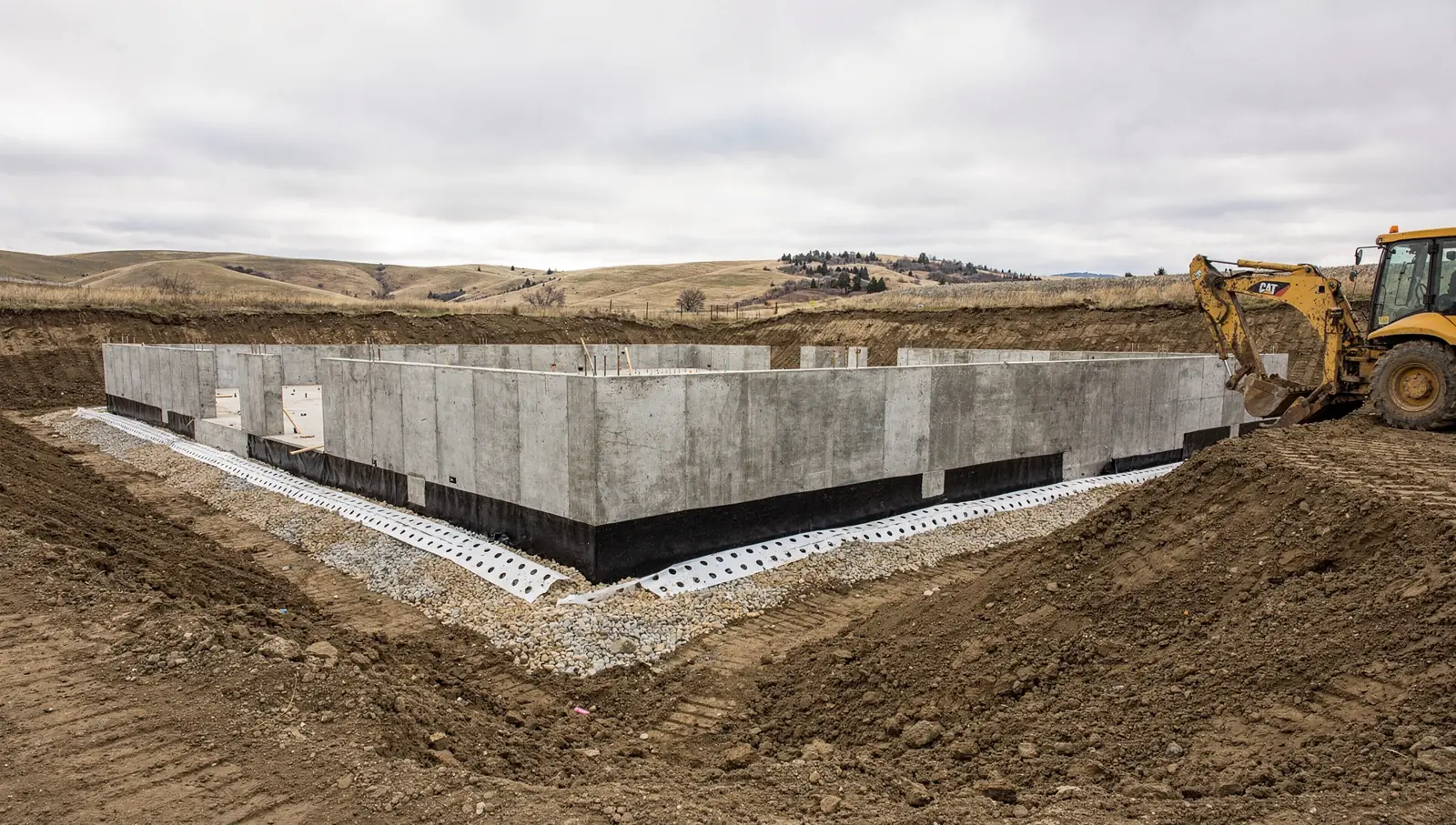 Foundations work site in eastern Washington